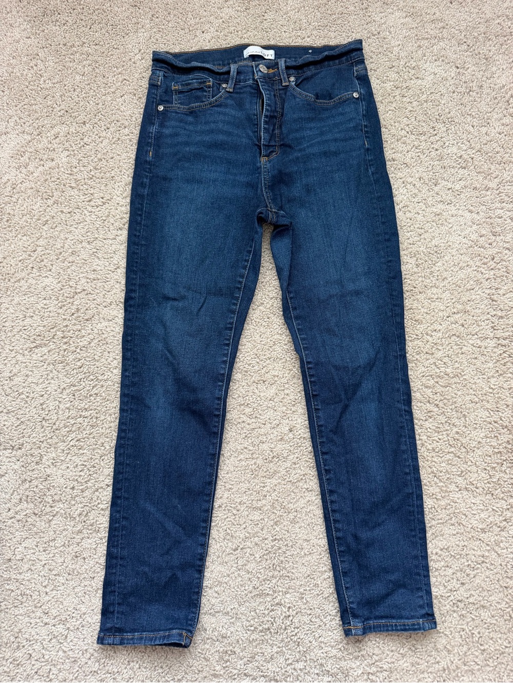 LOFT Dark Blue Skinny Jeans